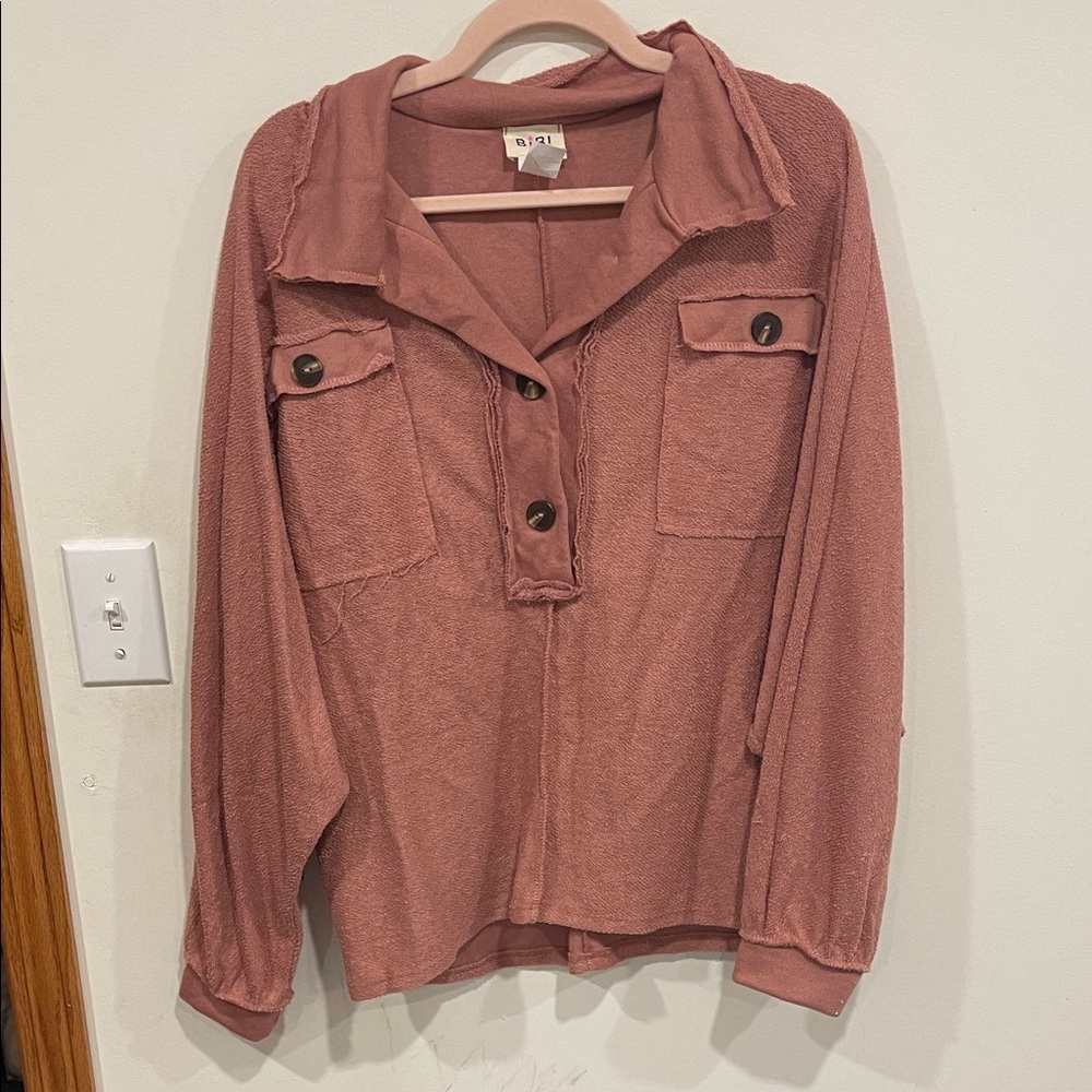 BiBi Mauve Button Down Shirt